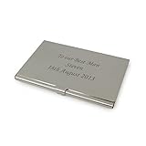 Personalised Silver Card Holder by C.P.M.