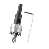 uxcell　穴鋸セット　ホールソー　電動ドリル ボール盤　螺旋ドリルビット　鉄工　穴開け　18mm六角レンチ付き