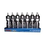 Vim Products 7 Piece 1/4" Drive U-Joint Half Cut Torx Tamper Proof Drivers Set T10-T40 (VIMUJHCTR104