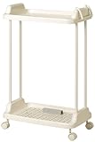 バスケットラック 2段 アイボリー 5122