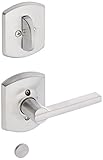 Schlage Lock Company F94LAT626GRW Latitude Lever Dummy Interior Pack with Decorative Greenwich, Sati