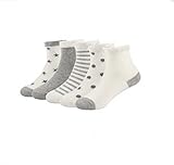 happy-JP ソックス キッズ 女の子 ベビー 靴下 男の子 子供 くつした 赤ちゃん 新生児 お祝い 出産 ムール用 可愛い 5足 セット 春 夏 秋 コットン グレーS