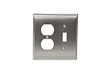 Amerock BP36510G10 Candler 1 Toggle 2 Plug Wallplate, Satin Nickel [並行輸入品]