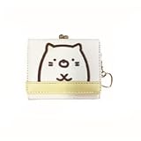 サンアート すみっコぐらし 口金ミニ財布 ねこ 132283 フェイス柄ワッペンシリーズ がま口 小銭入れ イエロー