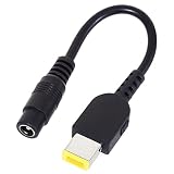KAUMO DCプラグ変換 メス(DC5.5/2.1mm) → オス(レノボ角型プラグ) ACアダプター変換 レノボ/ThinkPad/Lenovo/NECなどに対応