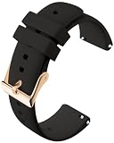 [monomam] スマートウォッチ ベルト 20mm シリコン 交換ベルト (ベルト幅：20mm)(BLACK)