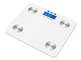 Kabalo White 180kg Capacity Electronic Digital Multi-Function BODY FAT Composition Water Muscle Bone