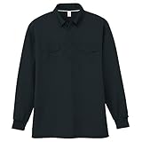 [コーコス信岡] AS-558 長袖BDポロシャツ ブラック L