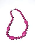 SillyMunkTM Silicone Teething Necklace Beaded (Pink) by SillyMunk TM