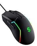 Black Shark ゲーミングマウス 有線 1.8M USB接続 マウス 軽量 10,000 DPIセンサー 7ボタン 光学式 RGB