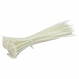 100個ホワイトSmallナイロン2.5 MMプラスチックケーブルタイ、Zip、タイラップ150 mm Long by Bradas