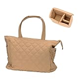 Blanc (ブラン) カメラバッグ トートバッグ L カメラインナーボックス キルティング 大きめ メンズ レディース バッグ 25L ベージュ VE-3595