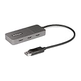 StarTech.com MSTハブ／DisplayPort 1.4接続／トリプルモニター／4K60Hz HDMI／HDR HDCP2.2／Windowsのみ／3画面 拡張 複製／ノートパソコン PC用 マルチディスプレイ 変換アダプター MST14DP123HD