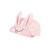 ベビー帽子 新生児帽子 男の子 女の子 日よけ 耳当て かわいい つば広 サイズ調整可能 5-24ヶ月赤ちゃん帽子 男女兼用 春秋用 おでかけ用 (ピンク)