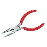 uxcell ノーズプライヤー　ポータブルジョーズロング　ラジオペンチ　クランプ 　プライヤー　13cmの長さ　鋸歯状