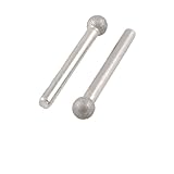 uxcell ダイヤモンドバー ダイヤモンドリューター 丸球型 6mm x 10mm 合金シャンク 5個入り