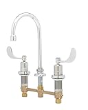 T&S Brass B-2866-05-WA Medical Faucet with 8-Inch Centers, Swivel Gooseneck, Metering, Non-Splash Ae