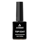 AUMIMU ジェルネイル トップコート, 10ML X1 ノンワイプ 拭き取り不要 TOP COAT,UV/LED対応
