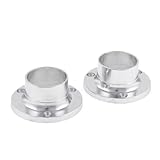 uxcell フランジ 配管用部品 フランジ付ジョイント　47mm x 21mm 修理部品 パイプ ソケット ステンレス鋼 2個入
