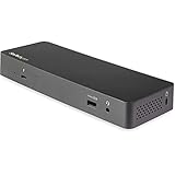 StarTech.com Thunderbolt 3 ドック／USB-C互換サンダーボルト3ドッキングステーション／4K60HzデュアルDisplayPort／60W USB PD／USBハブ(2x USB-C & 3x USB-A)／ギガビット有線LAN／3.5mmステレオミニ／Windows & Mac対応TB3ドック TB3CDK2DP