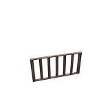 人工木ウッドデッキ ストレートフェンス 連結用ネジ付 樹脂 デッキ 縁台【2色選択可】 (ダークブラウン)