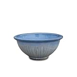 睡蓮鉢 IBL-04 アイスブルー 高さ約16直径約35cm