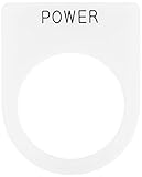 IM 押ボタン/セレクトスイッチ(メガネ銘板) POWER 黒 φ30.5 P3034