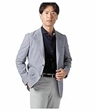 [ニューヨーカー] リネン混 ピンチェック ジャケット ブルー FM 161922067017