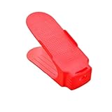 Magical Home多彩な一体式鞋架 創意プラスチック鞋架 立体式収納鞋架 家居用品 (レッド)