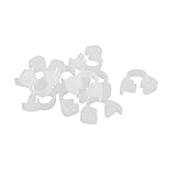 uxcell　ホースクランプ　ホースバンド　パイプファスナー　プラスチック　調整可能　6.6-7mm範囲　10個入り