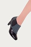 Banned Apparel - Black Marion 80's Polkadot Boots 3.5
