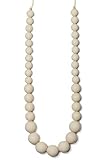 Mama & Little Silicone Teething Nursing Necklace for Mom Anna, Cream [並行輸入品]