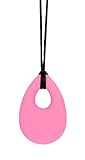 Nice Days（ナイス　ディズ）　可愛いベビーおしゃぶり　ペンダント　涙型　シリコーン (ピンク)