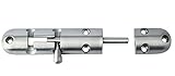 Alise sus304ステンレススチールスライドボルトラッチゲートラッチ安全ドアロック5インチ長、ms990u Brushed Finish