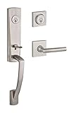 Baldwin DCMIAXTUBRCSR150 Reserve Double Cylinder Handleset Miami x Tube with Contemporary Square Ros