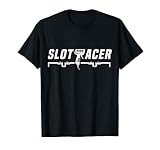 Slotracing Slot Cars Denki Jidosha No Resutorakku Tシャツ