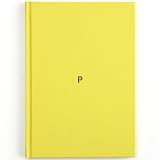 P BOOK パスワード管理ノート インデックス付 かんたん検索 アルファベット順 A-Z 記録帳 忘れ防止 ハードカバー コットンリネン表紙 A5 KEFU（ケフ）／イエロー