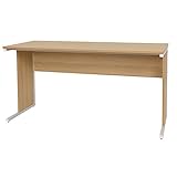 オフィス家具 オフィスデスク 事務机 平机 ナチュラル 幅1400×奥行600×高さ700mm MOD-H1460-N