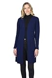 [State Cashmere] ピュア・カシミヤ100％ レディース 長袖 カーディガン Vネック 前ボタン ロング
