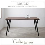 家具 便利 おしゃれ テーブル 幅140cm【BRUCK】北欧ヴィンテージ ブルックリンスタイル バイカラーダイニング【BRUCK】ブルク