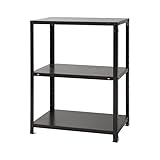 スチールラックのキタジマ スマートラック NSTR-346 幅70×奥行40×高さ90cm 3段 ブラック 40kg/段