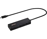 BUFFALO USB-C接続 LANアダプターハブ付 ブラック LUD-U3-CU101BK