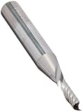 Micro 100 SFA-125-44 Single Flute Router for Aluminum, 1/8 Cutter Diameter, 1/4 Shank Diameter, 1/2 
