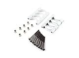 Silver Anodized CNC Super Light Alloy Tube Clamp 16mm Diameter (4set)