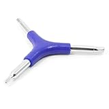 uxcell　六角キーツール　六角棒レンチ　ノンスリップハンドル　Dシェイプ　ブルー　4mm 5mm 6mm