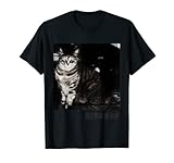 野良猫 ねこ 茶トラ 山下埠頭 モノクロ SITE BAY ロゴ Tシャツ