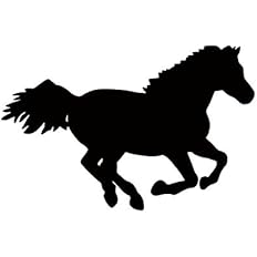 Amazon 馬 Horse ホース ウマ Uma 動物 シルエット ステッカー シール デカール オレンジ シール ステッカー おもちゃ