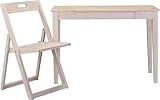 105cm幅デスク&amp;チェアセット ナチュレ（ホワイト）