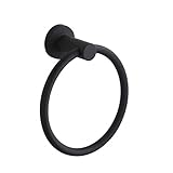MARMOLUX ACC Lawrelシリーズ 11900-BL バスルームアクセサリー ステンレス ゴムペイント ブラック Towel Ring ブラック MA-11932BL