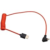HangTon Micro HDMI - HDMI 4K 8K 60p ケーブル ATOMOS Ninja V Inferno SmallHD Cine Indie Monitor Canon R6 Mark II R5 C R8 Sony ZVE10 A7C A7R4 A7S2 Panasonic S5 S9 GH4 カメラ用 左角度 50cm